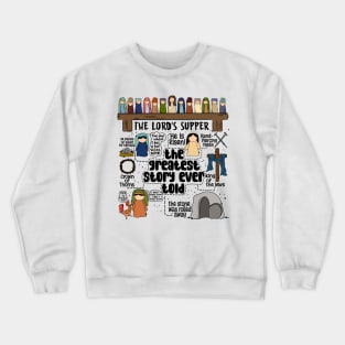 Easter Story, On The Third Day He Rose, Christian Easter, He Is Risen, Jesus Christ Crewneck Sweatshirt